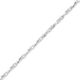 Italian Gold Twist Link Bracelet in Hollow 18K White Gold - 7.25"