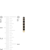 Thumbnail Image 3 of 0.30 CT. T.W. Black Diamond Channel-Set Huggie Hoop Earrings in 10K Gold