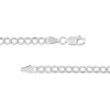 Thumbnail Image 2 of 3.5mm Curb Chain Necklace in Hollow 10K White Gold - 18"