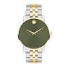 Thumbnail Image 1 of Men's Movado Museum® Classic Two-Tone PVD Watch with Green Dial (Model: 607849)