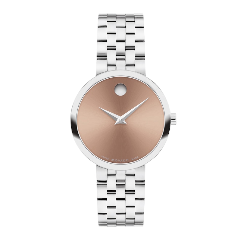 Ladies' Movado Museum® Classic Watch with Pink Dial (Model: 0607941)|Peoples Jewellers