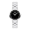 Thumbnail Image 0 of Ladies' Movado Faceto 0.04 CT. T.W. Diamond Watch with Black Dial (Model: 0607866)