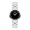 Thumbnail Image 1 of Ladies' Movado Faceto 0.04 CT. T.W. Diamond Watch with Black Dial (Model: 0607866)