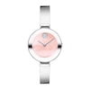 Thumbnail Image 1 of Ladies' Movado Bold® Crystal Accent Bangle Watch with Pink Mother-of Pearl Dial (Model: 3601178)