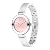 Thumbnail Image 2 of Ladies' Movado Bold® Crystal Accent Bangle Watch with Pink Mother-of Pearl Dial (Model: 3601178)