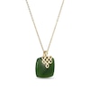 Thumbnail Image 2 of 18.0mm Cushion Jade Lucky Knot Pendant in 18K Gold