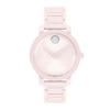 Thumbnail Image 1 of Ladies' Movado Bold® Evolution Pink Ceramic Watch with Crystal Accents (Model: 3601234)
