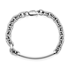 Thumbnail Image 2 of ID Plate Link Chain Bracelet in Stainless Steel - 8.25"