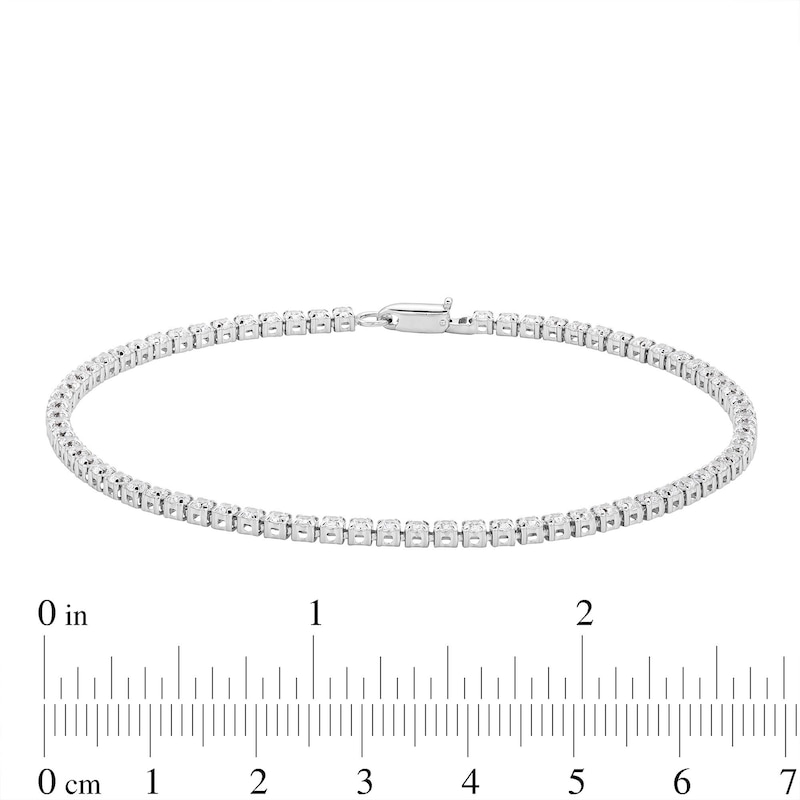 Main Image 4 of 2.00 CT. T.W. Diamond Bracelet in 10K White Gold - 7.25"