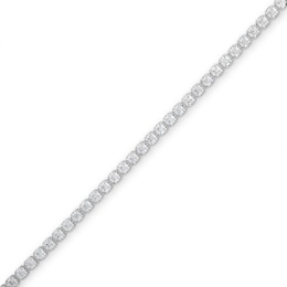 1.00 CT. T.W. Diamond Bracelet in 10K White Gold - 7"