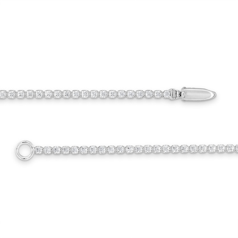 Main Image 3 of 1.00 CT. T.W. Diamond Bracelet in 10K White Gold - 7"