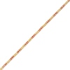 Thumbnail Image 1 of Diamond-Cut and Red Enamel Bead Bracelet in Hollow 18K Gold - 7.5"