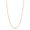 Thumbnail Image 1 of Diamond-Cut and Red Enamel Bead Necklace in Hollow 18K Gold - 16"