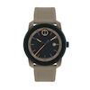 Thumbnail Image 1 of Men's Movado Bold TR90 Blue and Grey IP Watch with Grey Silicone Strap and Blue Dial (Model: 3601209)