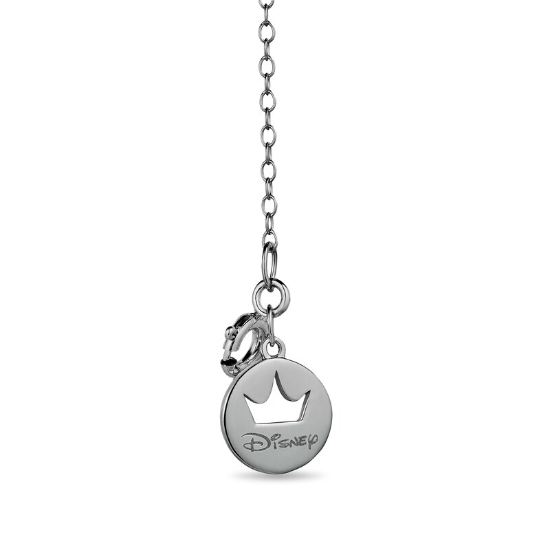 Main Image 2 of Enchanted Disney Villains Black Cultured Pearl and 0.145 CT. T.W. Black Diamond Pendant in Sterling Silver-19”