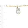 Thumbnail Image 3 of 13.8mm Paper Clip Chain Bracelet in Sterling Silver with 18K Gold Plate