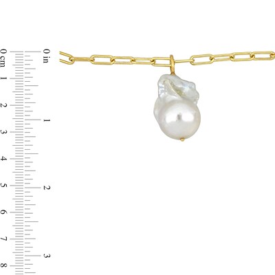 13.8mm Paper Clip Chain Bracelet in Sterling Silver with 18K Gold Plate