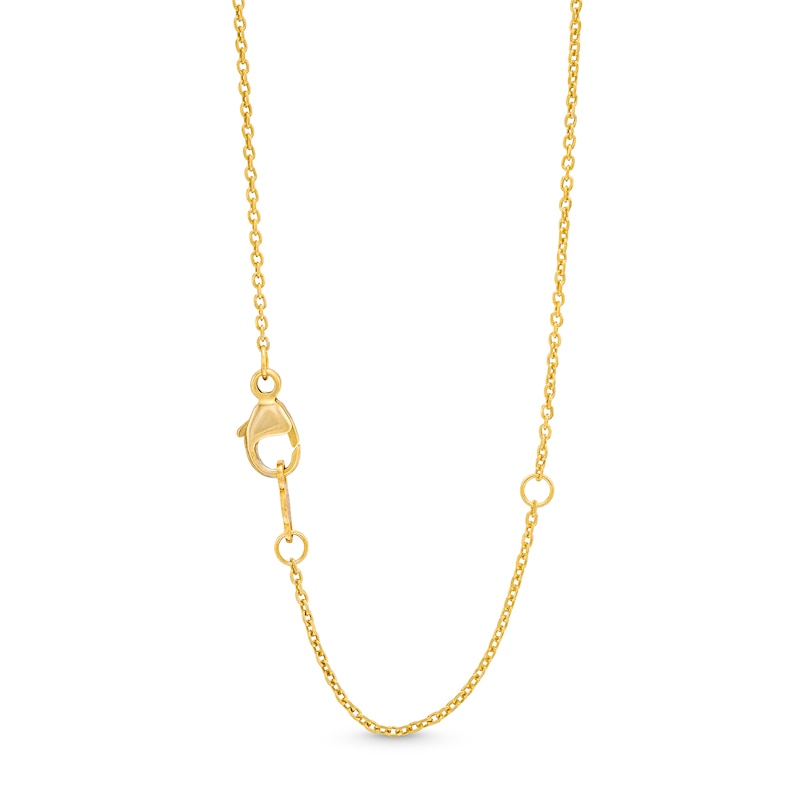 Main Image 3 of 1.00 CT. T.W. Diamond Scallop Frame Heart Pendant in 10K Gold