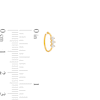 Thumbnail Image 2 of Cubic Zirconia Three Stone Nose Ring in Solid 14K Gold - 20G 5/16"