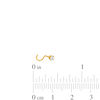 Thumbnail Image 2 of 0.05 CT. Diamond Solitaire Screw Nose Stud in Semi-Solid 14K Gold - 24G 3/8"