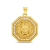 Thumbnail Image 1 of 0.45 CT. T.W. Certified Lab-Grown Diamond Lion's Head Octagon Frame Necklace Charm in 10K Gold (F/SI2)