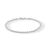 Thumbnail Image 1 of 4.3mm Diamond-Cut Curb Chain Bracelet in Solid Sterling Silver - 8.5”