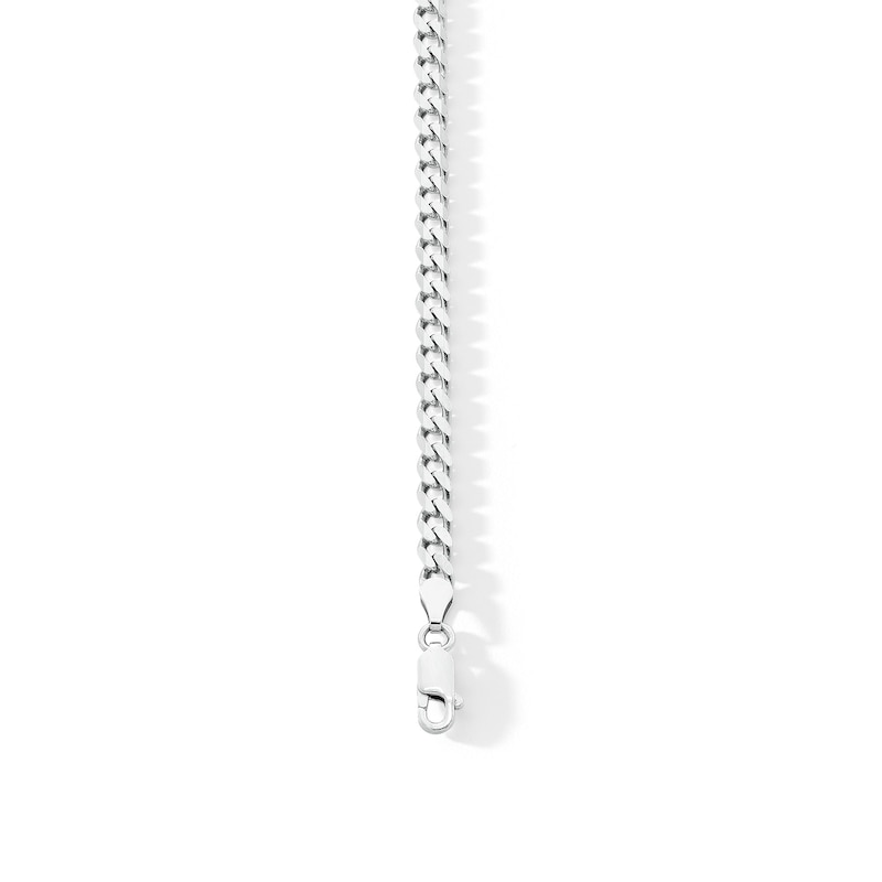 Main Image 3 of 4.3mm Diamond-Cut Curb Chain Bracelet in Solid Sterling Silver - 8.5”