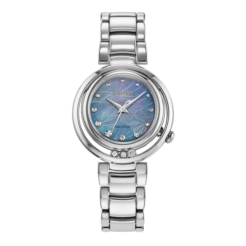 Ladies' Citizen L Arcly Diamond Accent Watch in Stainless Steel (Model: EM1110-56N)