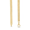 Thumbnail Image 3 of 5.7mm Flat Curb Chain Necklace in Hollow 18K Gold - 18"