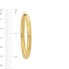 Thumbnail Image 3 of 35.0mm Tube Hoop Earrings in Hollow 18K Gold