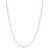 1.65mm Dorica Singapore Chain Necklace in Solid 14K Two-Tone Gold - 16"