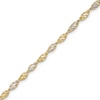 2.9mm Dorica Singapore Chain Bracelet in Solid 14K Two-Tone Gold - 7.25"
