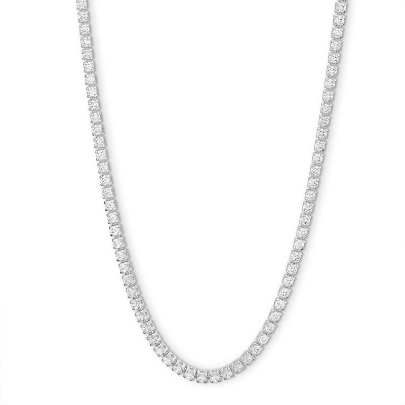 Main Image 1 of 5.15 CT. T.W. Diamond Necklace in 10K White Gold