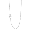 Thumbnail Image 2 of Unstoppable Love™ 0.20 CT. T.W. Diamond Double Teardrop Pendant in 10K White Gold - 19"