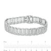 Thumbnail Image 3 of Men's 0.25 CT. T.W. Diamond Dotted Bracelet in Sterling Silver - 8.5"