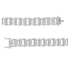 Thumbnail Image 3 of Men's 1.00 CT. T.W. Diamond Bike Chain Bracelet in Sterling Silver - 8.5"