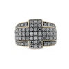 Thumbnail Image 4 of Men's 2.00 CT. T.W. Black Diamond Cross Framed Ring 10K Gold