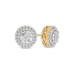 Thumbnail Image 1 of 0.20 CT. T.W. Diamond Double Framed Stud Earrings in 10K Gold