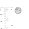 Thumbnail Image 3 of 0.20 CT. T.W. Diamond Double Framed Stud Earrings in 10K Gold