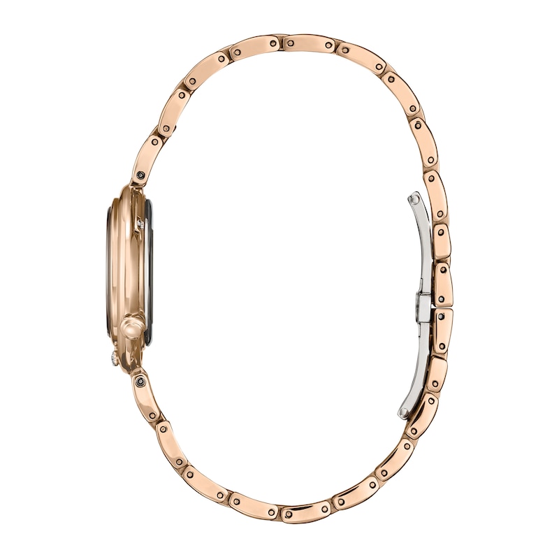 Main Image 2 of Ladies' Citizen L Arcly Diamond Accent Watch in Rose-Tone Stainless Steel (Model EM1113-58Y)
