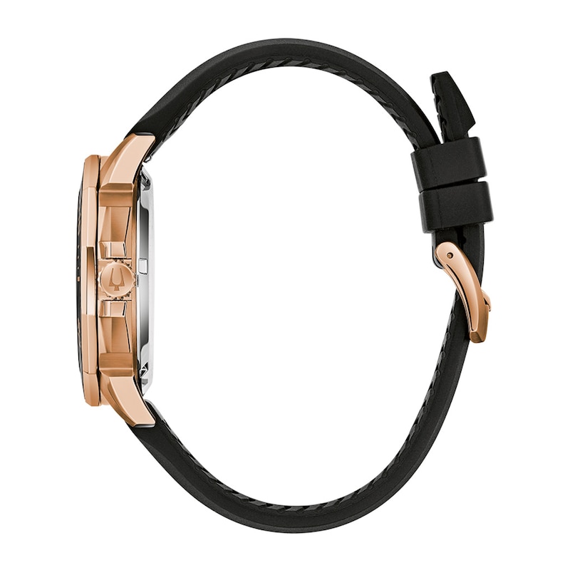 Main Image 2 of Men's Bulova Marine Star Precisionist Watch in Rose-Tone Stainless Steel (Model 98B421)