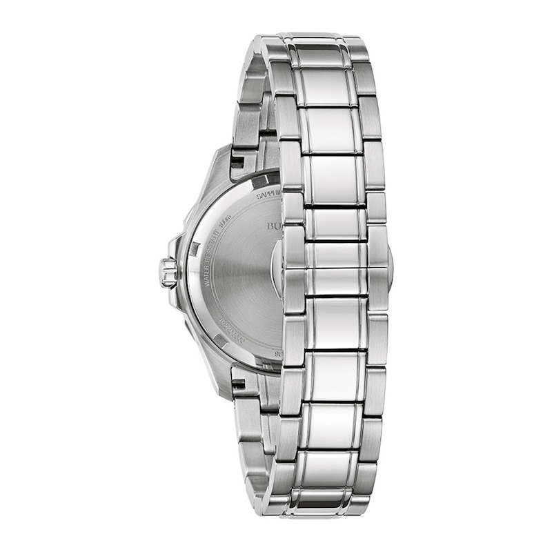 Main Image 3 of Ladies' Bulova Marine Star Blue Mother-of-Pearl and Diamond Accent Dial Watch in Stainless Steel (Model 96P248)