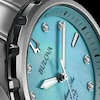 Thumbnail Image 4 of Ladies' Bulova Marine Star Blue Mother-of-Pearl and Diamond Accent Dial Watch in Stainless Steel (Model 96P248)