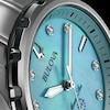 Thumbnail Image 5 of Ladies' Bulova Marine Star Blue Mother-of-Pearl and Diamond Accent Dial Watch in Stainless Steel (Model 96P248)