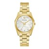 Thumbnail Image 1 of Ladies' Bulova Surveyor White Mother-of-Pearl and Diamond Accent Watch in Gold-Tone Stainless Steel (Model 97P172)