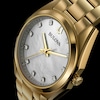 Thumbnail Image 4 of Ladies' Bulova Surveyor White Mother-of-Pearl and Diamond Accent Watch in Gold-Tone Stainless Steel (Model 97P172)