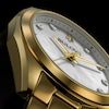 Thumbnail Image 7 of Ladies' Bulova Surveyor White Mother-of-Pearl and Diamond Accent Watch in Gold-Tone Stainless Steel (Model 97P172)