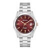Thumbnail Image 1 of Men's Bulova Surveyor Burgundy Dial Watch in Stainless Steel (Model 98B422)