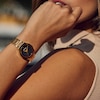 Thumbnail Image 6 of Ladies' Bulova Modern Black Dial Watch in Gold-Tone Stainless Steel (Model 97L175)