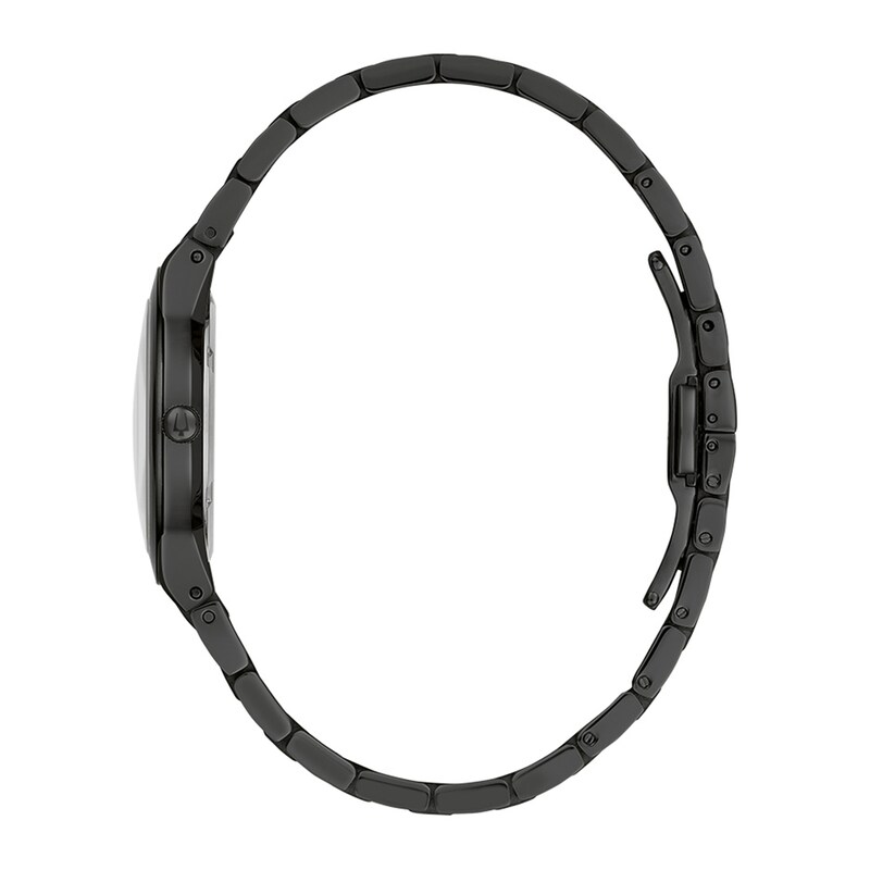 Main Image 2 of Ladies' Bulova Modern Black Dial Watch in Black Ion-Plated Stainless Steel (Model 98L314)